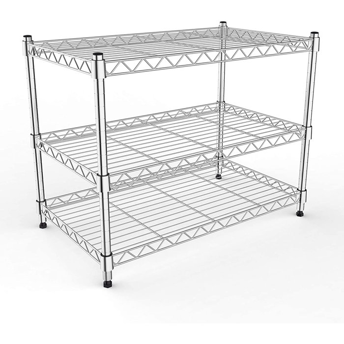 Rebrilliant Stainless Steel Shelving Unit with Wheels & Reviews Wayfair